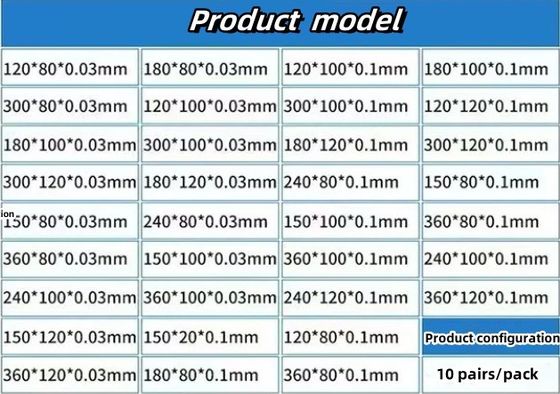 Suporte personalizado de papel indutivo OEM para saco de arquivo de filme de detecção de defeitos industriais